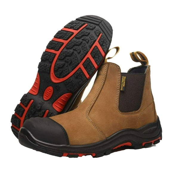 Mens Work Boots Composite Toe Safety Boots Winter Slip On Puncture Proof Work Shoes | Men's Insulated Safety Footwear