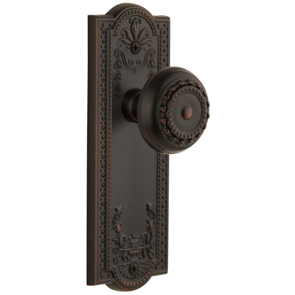 Grandeur Parpar_Psg_234 Parthenon Solid Brass Rose Passage Door Knob Set - Bronze
