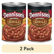 (2 pack) Dennison's Chunky Chili Con Carne with Beans, 26g Protein Per Serving, 15 oz. Can