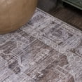 thumbnail image 4 of JONATHAN Y WASHABLE 2 x 8 Runner Rug, Alanya Ornate Medallion - Brown/Light Gray, WSH100C-28, 4 of 10