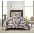 thumbnail image 1 of Mainstays Ensemble courtepointe et drap-housse légers tout-en-un - 5pièces, 1 PL/XL, Floral Gris, 1 of 14
