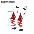 thumbnail image 2 of Naloa Love Gnomes Thigh High Socks Extra Long Stretchy Sock Women Over Knee High Opaque Stocking Daily Wear, 2 of 6