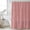 Peach Pink, variant on Vintage Sky Blue Shower Curtain Set, Waterproof Shower Curtains for Bathroom, Farmhouse Retro Solid Color Linen Texture Washable Fabric Cloth Bath Curtain for Bathtub with Hooks 48x72 Inches