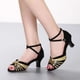 thumbnail image 5 of XIHAHA, nuevos zapatos de baile latino, zapatos de salón para mujer, zapatos de baile para niñas, zapatillas de baile, zapatos latinos de práctica de tacón alto, 5 of 5