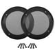 thumbnail image 1 of 2uds 4.92" Audio Altavoz Rejilla Cubierta Woofer Protección con Tornillo Negro, 1 of 1