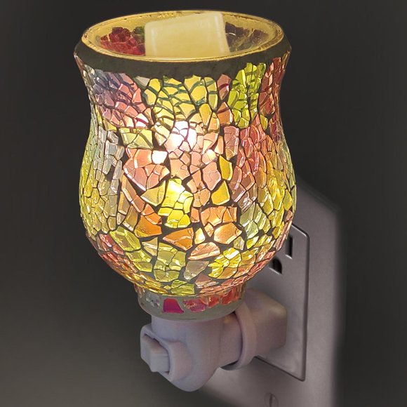sharprepublic Lampe Chauffe-Fonte Prise USB Déco Créative Veilleuse Mosaïque pour B