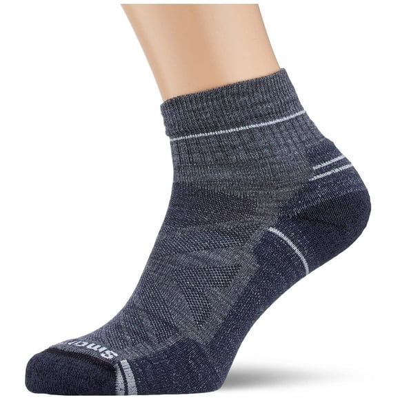 Smartwool Men's Hike Light Cushion Ankle Socks – Merino Wool Socks for Hiking, Trail Running, Cycling & Outdoor Exercise – Made in USA - Medium Gray, L