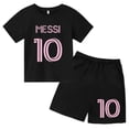 thumbnail image 2 of Conjuntos de 2 camisetas y pantalones con estampado de Super Soccer Star No. 10 para niños de 3 a 14 años, ropa de calle para niños y niñas, 2 of 5