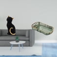 thumbnail image 2 of Estatua de gato, figura decorativa de resina, adorno de escritorio coleccionable, escultura de animal para entrada, estantería, sala de estar, dormito, 2 of 8
