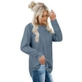 thumbnail image 3 of PCEAIIH Sweatshirt for Women Long Sleeve Tunic Tops Crewneck Long Sleeve Shirts, 3 of 5