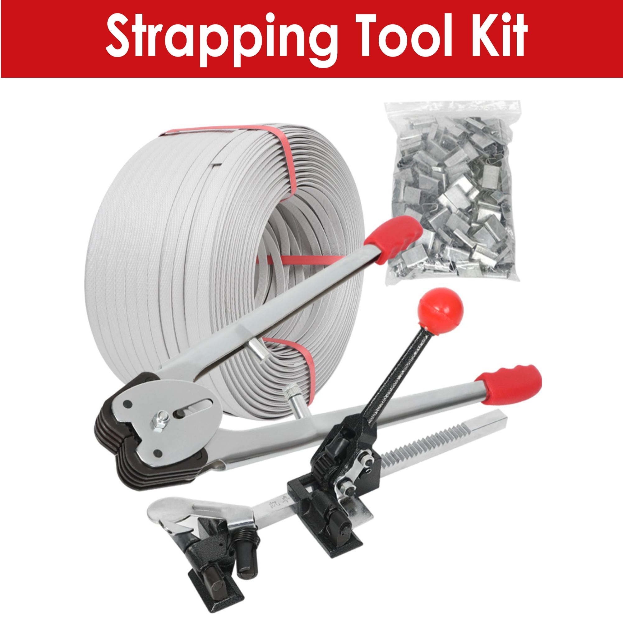 iMeshbean Pallet PP Plastic Strapping Kit, Packaging Banding Tensioning