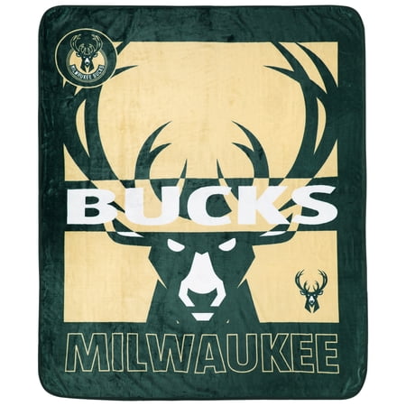 Milwaukee Bucks 50 x 60 Raschel Blanket