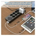 thumbnail image 5 of Power Strip with Extension Cable Electrical Sockets with USB Ports Surge Protector for Home Office Network Filter, 5 of 6