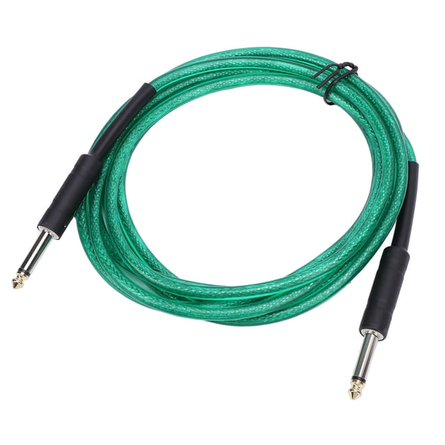 Guitar Instrument Cable, 6.35mm Male to Male Straight to Straight TRS Audio Cable for Electric Guitar, Bass, Keyboard, Mixer, Equalizer, Advanced Noise Reduction