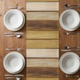 thumbnail image 4 of Table Runner 90 Inches Long for Kitchen Dining, Vintage Yellow Wood Dresser Scarf Farmhouse, Dining Table Decorations for Wedding/Parties, Farmhouse Retro Wooden Plank 13 x 90 In, 4 of 8
