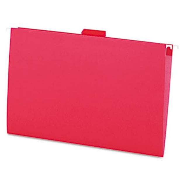 Hanging File Folders- 1/5 Tab- 11 Point Stock- Legal- Red- 25/Box