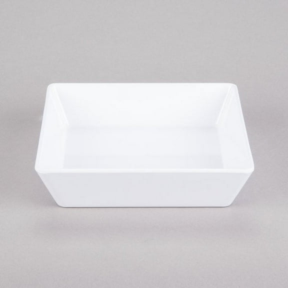 American Metalcraft MELSQ8 Endurance 36 oz. Square Shallow Melamine Serving Bowl