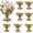 Gold-8Pcs, variant on Set of 12 Gold Vintage Urn Vases, 6.6 Inch Small Pedestal Metal Vase, Classic Gold Vase for Wedding Centerpieces, Party, Home and Anniversary Table Decor