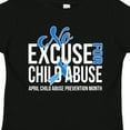 thumbnail image 4 of Inktastic No Excuse for Child Abuse April Child Abuse Prevention Month Boys or Girls Toddler T-Shirt, 4 of 5