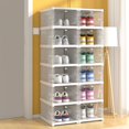 thumbnail image 4 of Joernso Home Shoe Box Transparent Stackable Thickened Foldable Dust-proof Visible Dustproof Moisture-proof Dorm Shoe Container Shoe Organizer, 4 of 8