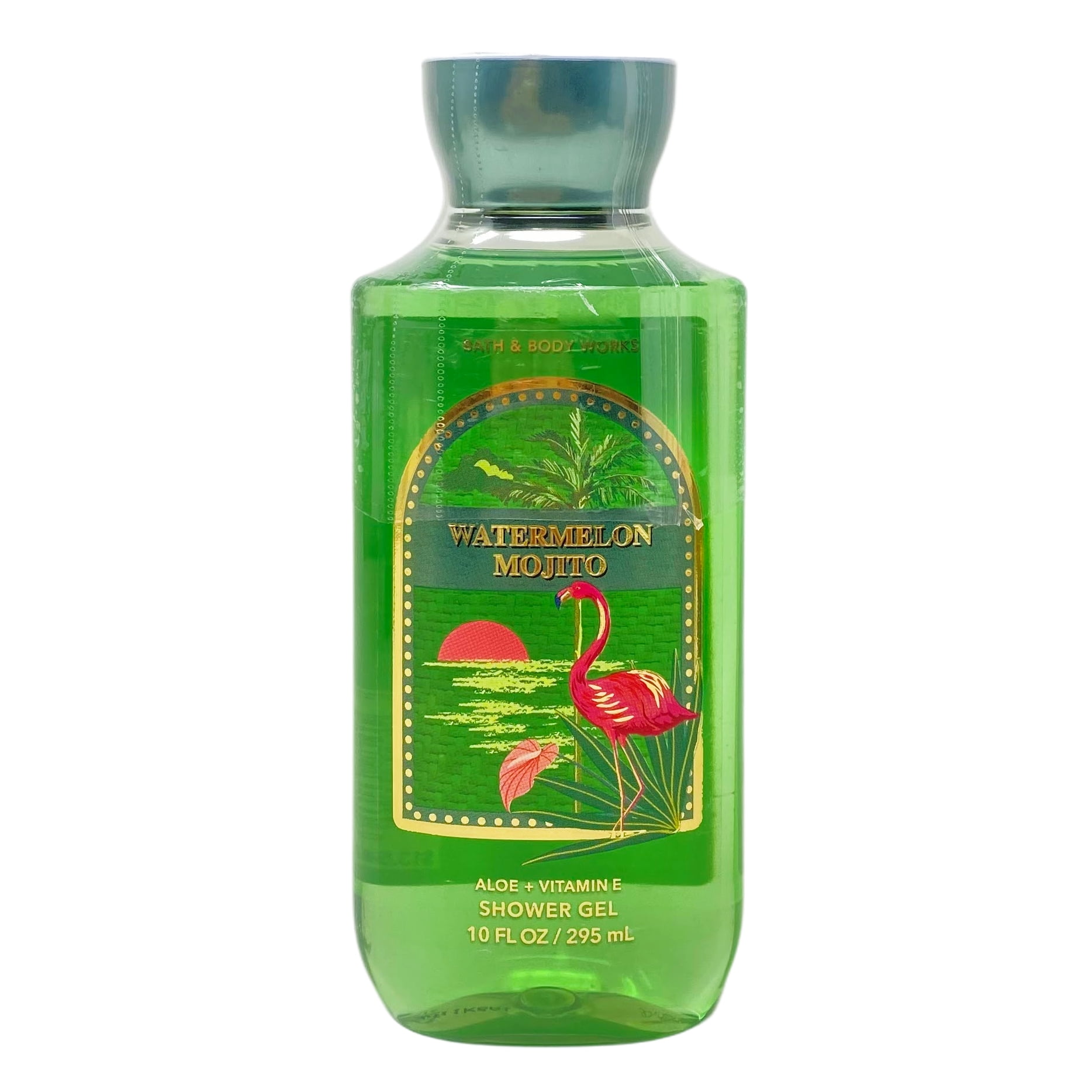 Bath & Body Works Watermelon Mojito Shower Gel 2 Pack with a Creamy Roses Bar Soap.