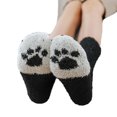 thumbnail image 3 of Douhoow Women Fleece Socks Winter Cat Claws Thick Warm Sleep Floor Socks Plush Coral Fleece Socks, 3 of 7