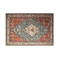 thumbnail image 2 of Tapis Style Boho 120x160cm Antidérapant Tapis de Sol Tapis de Maison Orange Rouge, 2 of 2