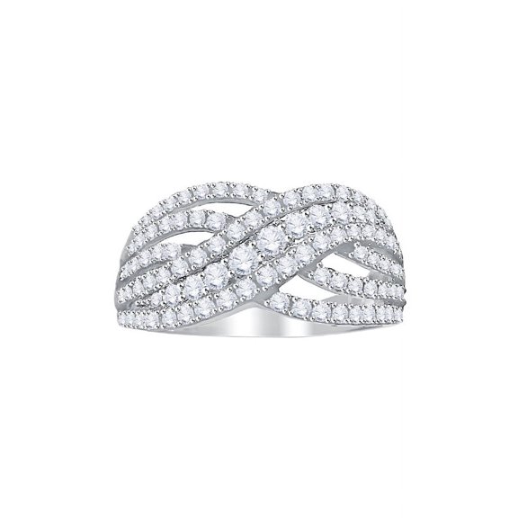 Diamond Fashion Ring in 10K Gold (1 cttw) (I-Color, SI3-I1 Clarity)