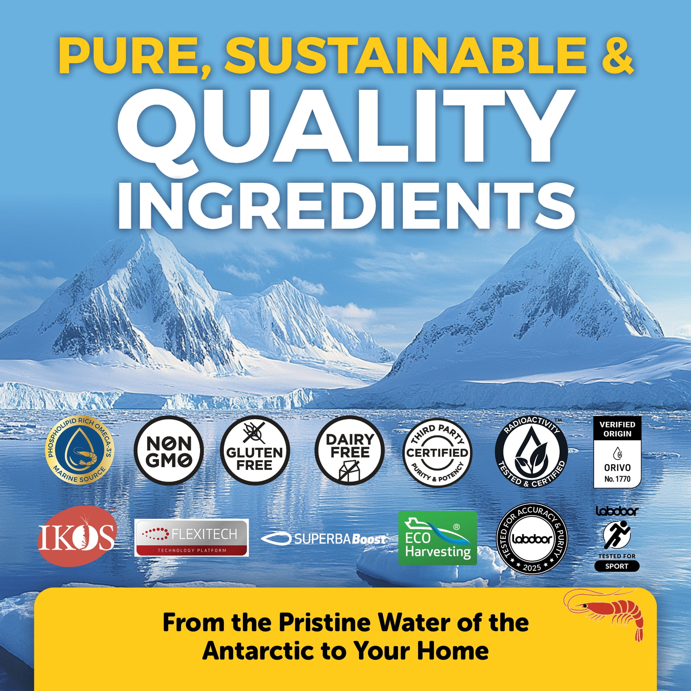 Viva Naturals Professional Grade, Antarctica Krill Oil, 1200 mg 90 Softgels