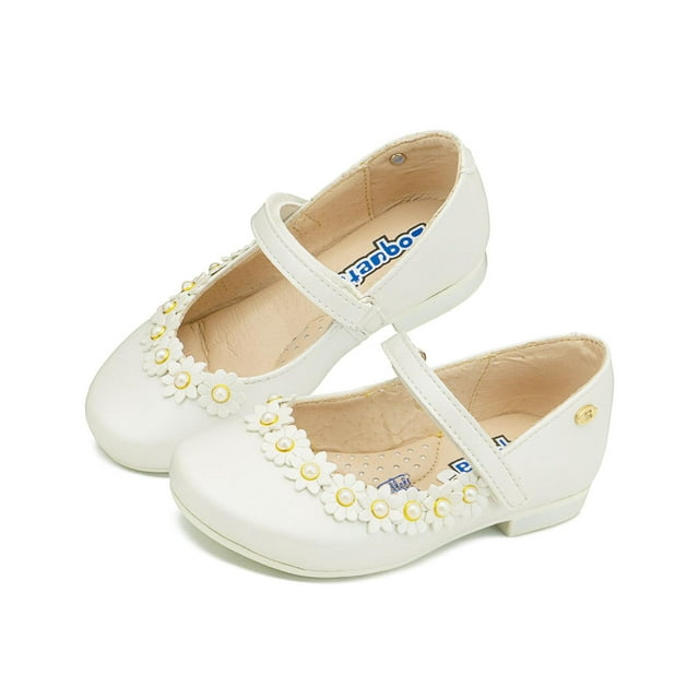 Balerina Coqueta Para Niña Casuales Slip-On Charol Blanco plateado 24