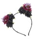 thumbnail image 3 of Aro para el cabello con flores, diadema bohemia con diseño de girasol, accesorios para tocado para adultos y niños, negro y rojo oscuro, 3 of 5
