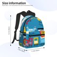 thumbnail image 2 of Balery Transportations With Cute Animals Mochila para Mujeres y Hombres, Mochila Ligera Casual para Viajes, Mochila Clásica Básica para la Universidad, 2 of 6