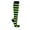 Black / Bright Lime Green, variant on COUVER Women 1" Stripe Fashion Costume Knee High Socks, Blue / Light Gray, 1 Pair, 9-11