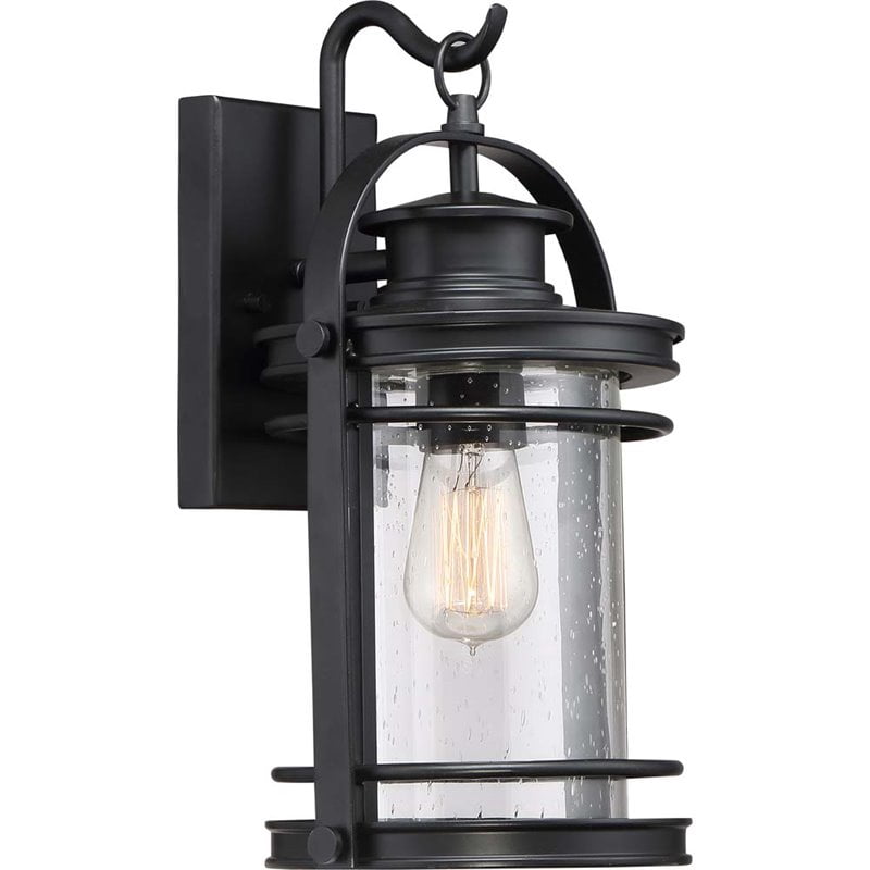 Quoizel Lanterne Murale Moyenne en Noir Mystique