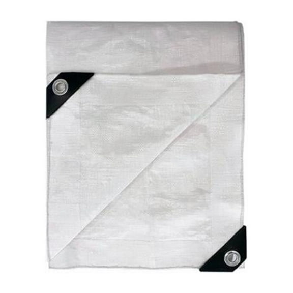 TruGuard HD-GT-FR-0810 Fire Resistant Tarp, White, 8 x 10-Ft. - Quantity 6