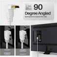 thumbnail image 5 of 4K HDMI Cable Right Angle 270 Degree (6FT) - White High Speed 18GBPs HDMI Wire Cord 4K 60Hz HDR 2K 2160p 1080p 1440p 3D ARC/eARC Ethernet For Video Gaming Xbox One X PS4 Pro & Apple TV HDTV, 5 of 8