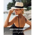 thumbnail image 5 of Panamá Unisexe Chapeau De Paille 58-60cm Larges Bords Chapeau De Soleil Pour Hommes Et Femmes Chapeau De Paille Ajustable, 5 of 5
