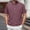 Purple, variant on Eltusu Men's Casual Polo Shirts, Stand-up Collar Button Summer Cotton Shirts with Short Sleeve Army Green Size 5XL