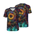 thumbnail image 6 of Rocae Mandala Colorful for Breathable Men's Baseball T-Shirt Fashionable Casual Baseball Jersey, Moisture-wicking Sportswear 4X-Large, 6 of 9