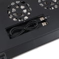 thumbnail image 3 of Computadora Portátil con Almohadil de Enfriamiento USB Dual con 3 Ventidores Silenciosos para Computadoras Portátiles 17 '' Diseño de Seis V Baoblaze Almohadilla de enfriamiento del ordenador portátil del ABS, 3 of 8