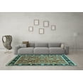 thumbnail image 3 of Ahgly Company Indoor Rectangle Oriental Light Blue Industrial Area Rugs, 7' x 10', 3 of 4