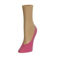 thumbnail image 2 of MeMoi Women's Butterfly Front No Show Liner Socks - Womens - Female, One Size, Calypso Coral, 2 of 3