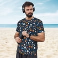 thumbnail image 4 of Wukai Ball Sports Print Men's Short-Sleeved Mesh T-Shirt,Quick-Dry Short Sleeve Workout T-Shirt-Small, 4 of 8