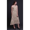 thumbnail image 3 of Bimba Robe de Plage d'Été Dos Nu à Imprimé Feuilles pour Femmes - Moyen, 3 of 6