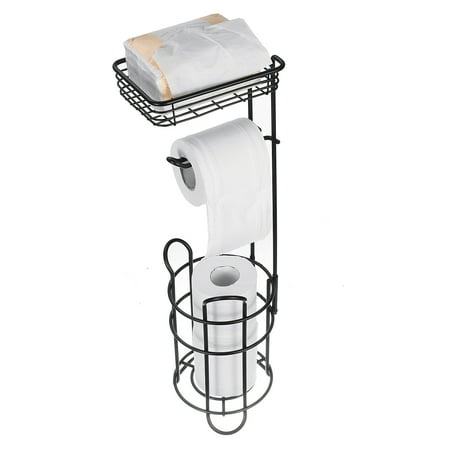 toilet standing holder paper floor bathroom tissue iron roll storage type