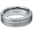 thumbnail image 3 of Charming Jewelers Tungsten Wedding Band Ring 6mm for Men Women Comfort Fit Beveled Edge Polished Lifetime Guarantee Size 13, 3 of 5