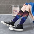 thumbnail image 3 of Lsque Cosmic Cat Psychedelic Journey Printed Crew Socks Men's Women's LightWeight Thin Casual Calf Socks ,Knee High Socks,Cotton Socks, 3 of 9