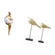 thumbnail image 5 of Figuras estéticas de resina de una niña y un pájaro moderno de madera. Escultura de arte abstracto creativo para la decoración de la oficina, el dormi, 5 of 8