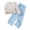 Sky Blue, variant on JUMEYU Cute Tween Clothes Little Girls' Kids 2 Pieces Long Sleeve Top Pants Leggings Clothes Set Outfits Size 9-10 (Purple,9-10 Years)
