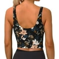 thumbnail image 3 of Lsque Lilies Flowers Printed Women'S Sports Bra, Compression, Moisture Wicking, High-Impact Sports Bra For Women,Supportive sports bra-Large, 3 of 9